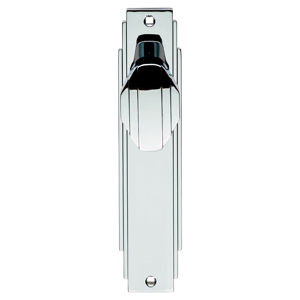 Art Deco Knob on Latch Backplate