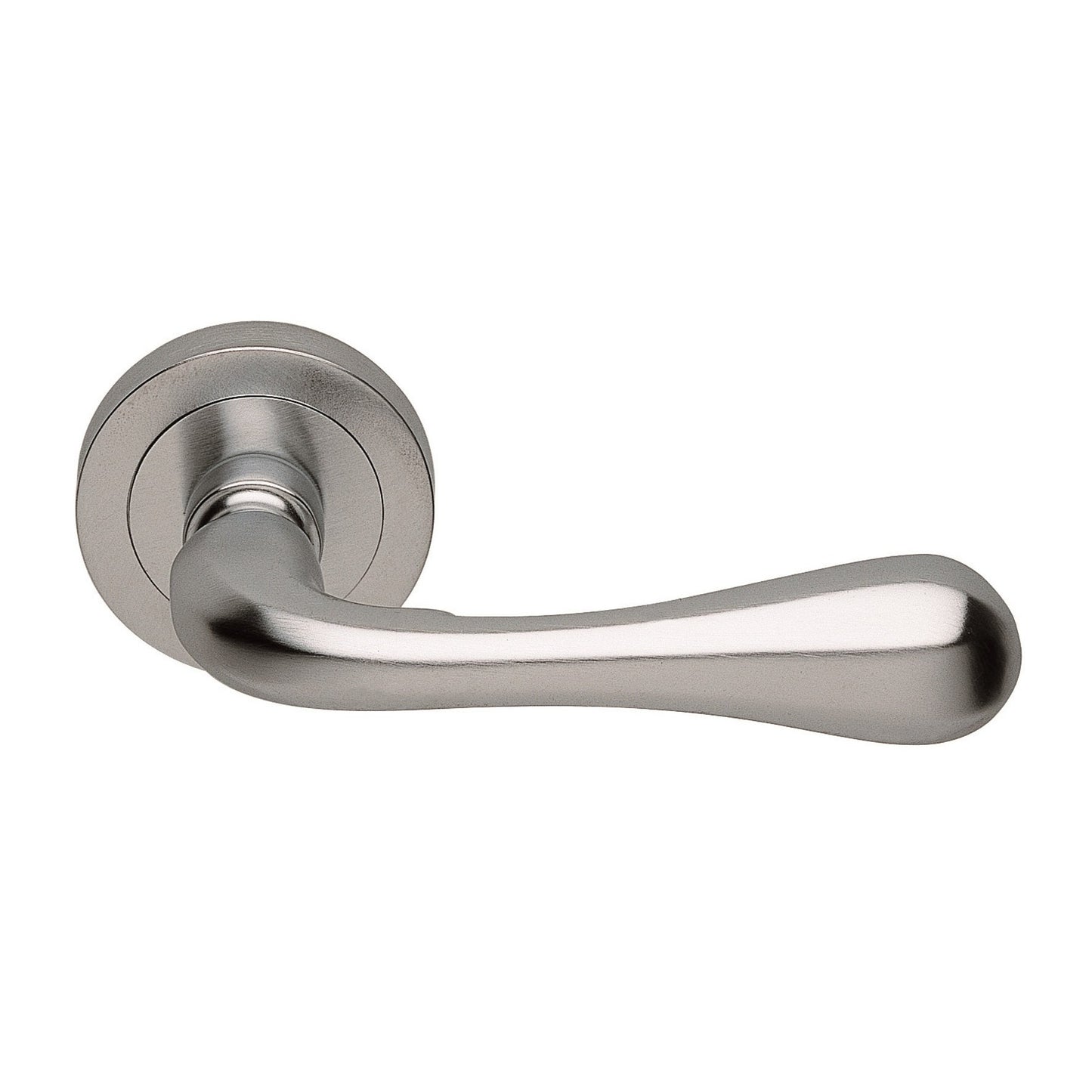 Astro Lever on Round Rose in Satin Chrome