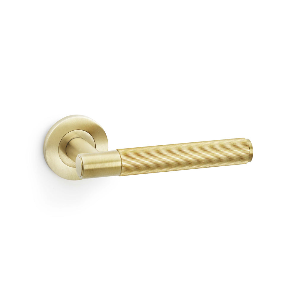Spitfire Reeded Lever on Round Rose