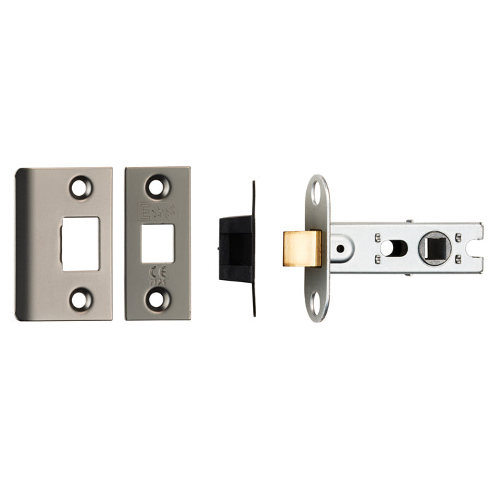 64Mm Ce B/T Tubular Mortice Latch Square Matt Bronze