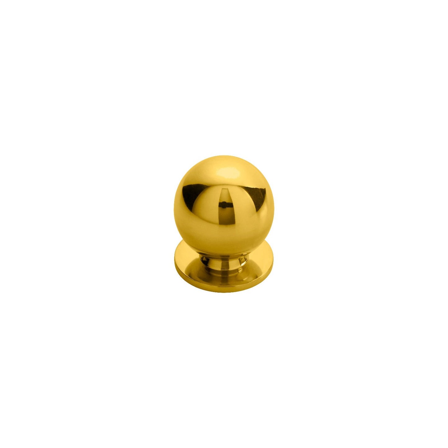 Ball Knob Polished Brass 30mm