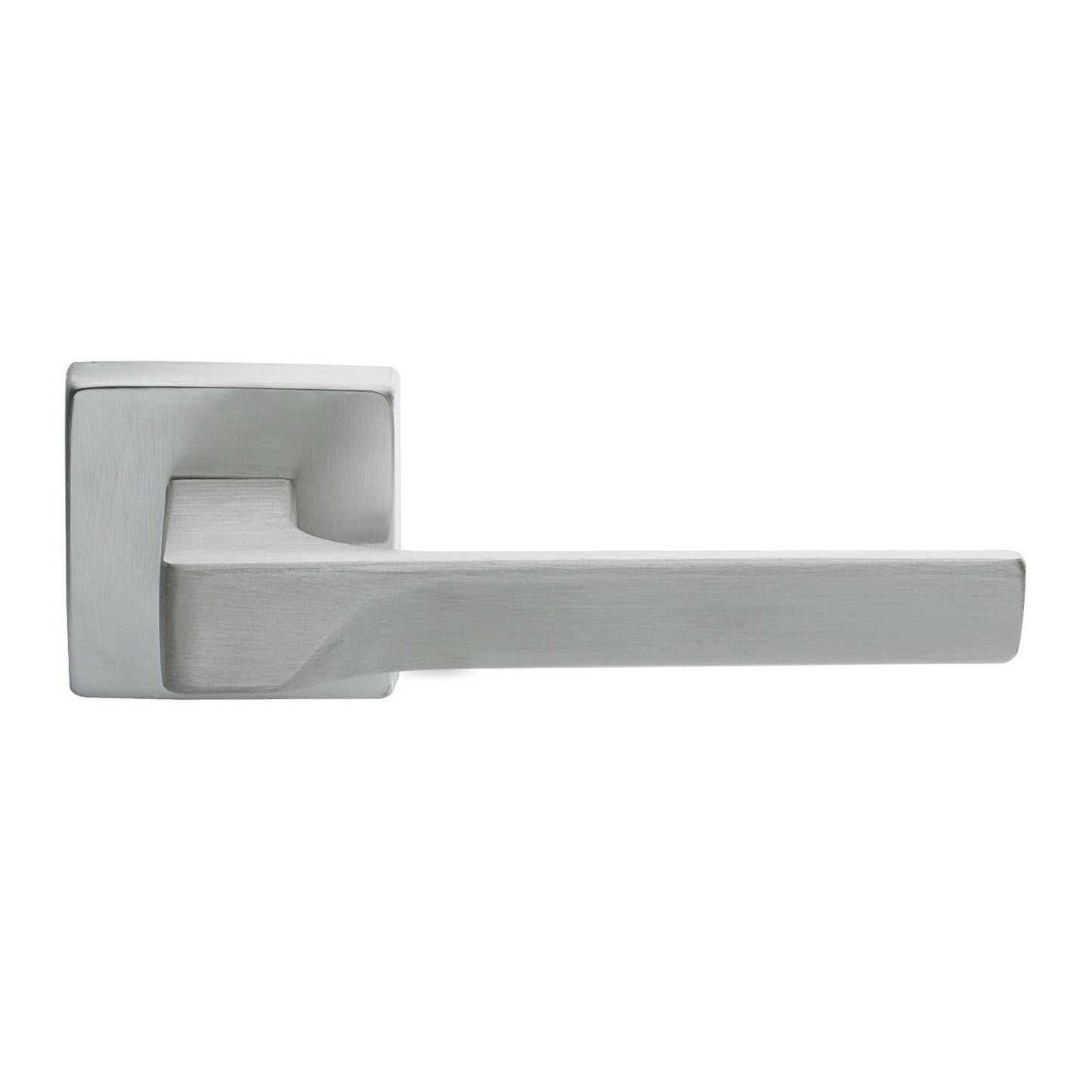 Flash Lever on Square Rose Satin Chrome