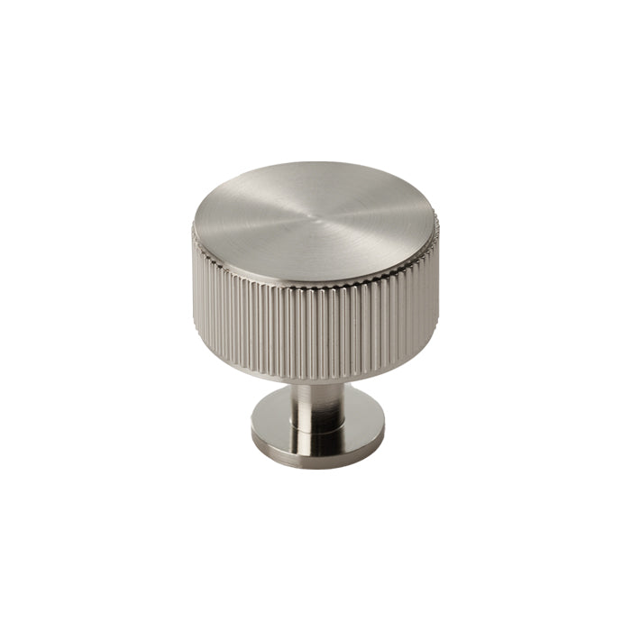 Lines Radio Knob Satin Nickel