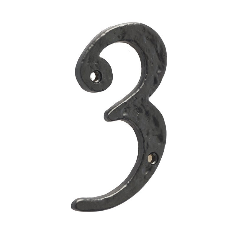 Antique Door Numerals 3 No. 3