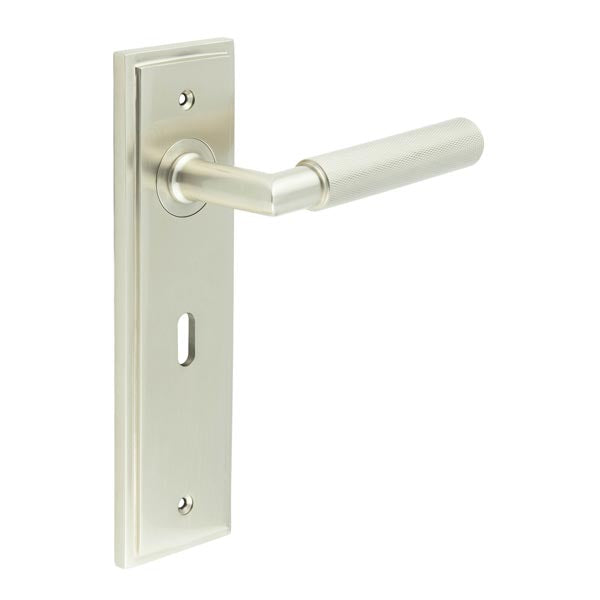 Piccadilly Door Handle Lock Backplate