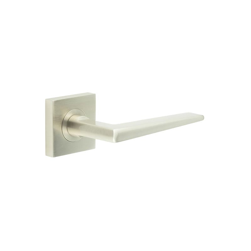 Mayfair Door Handle on Square Plain Rose