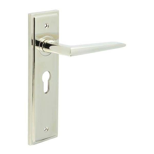 Mayfair Door Handle Euro Backplate
