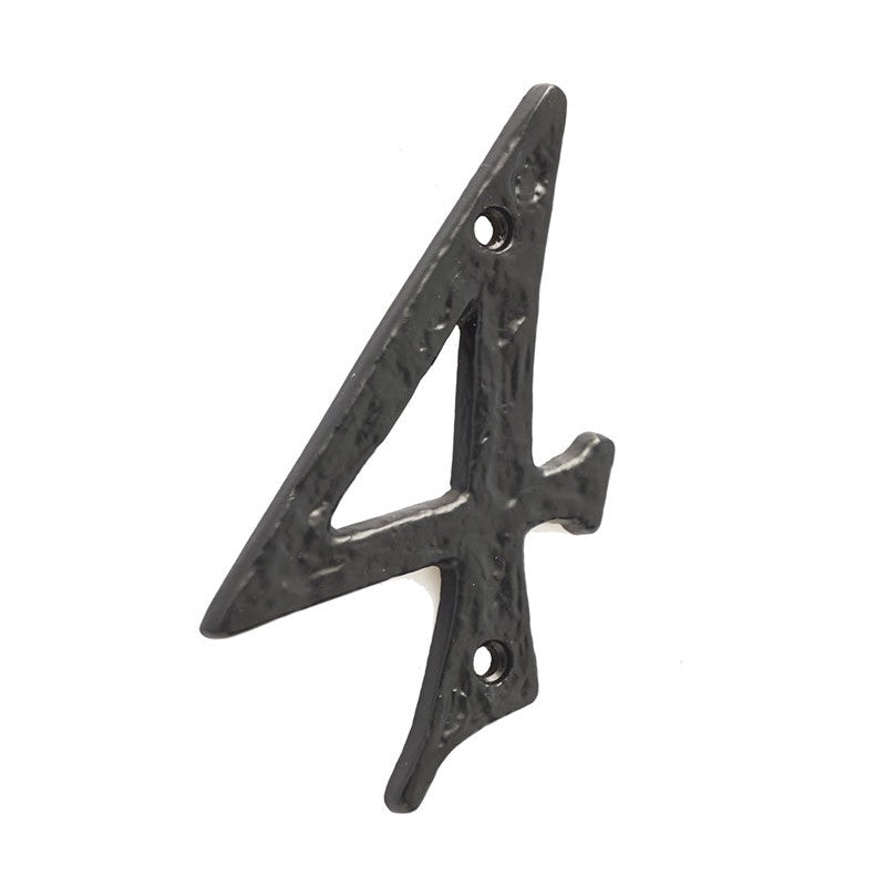 Antique Door Numerals 4 No. 4