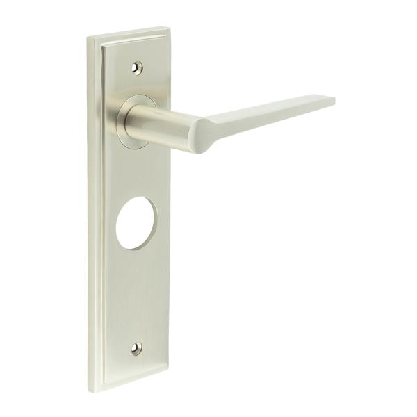 Knightbridge Door Handle Bathroom Backplate