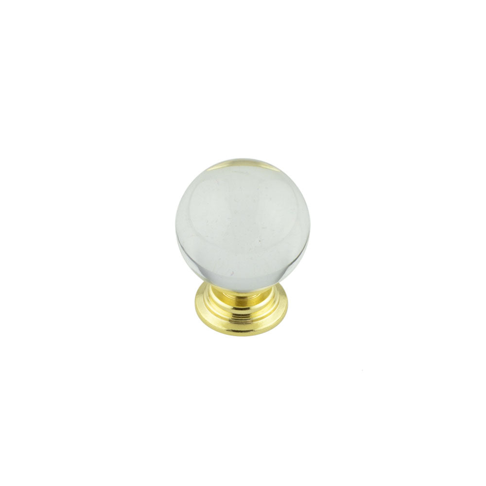 Clear Glass Ball Knob