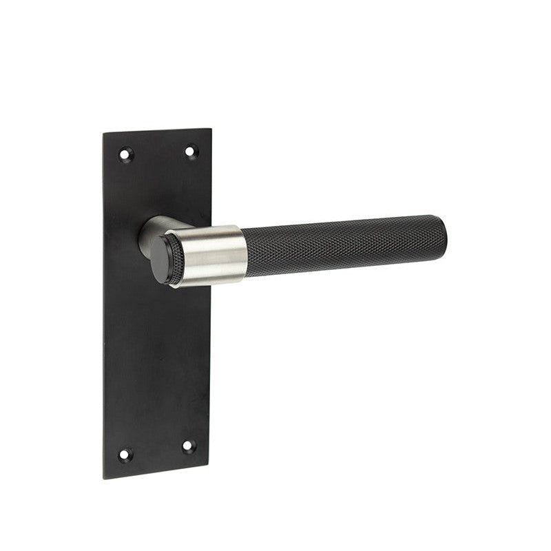 Nero T-Bar Door Handles on Latchplate