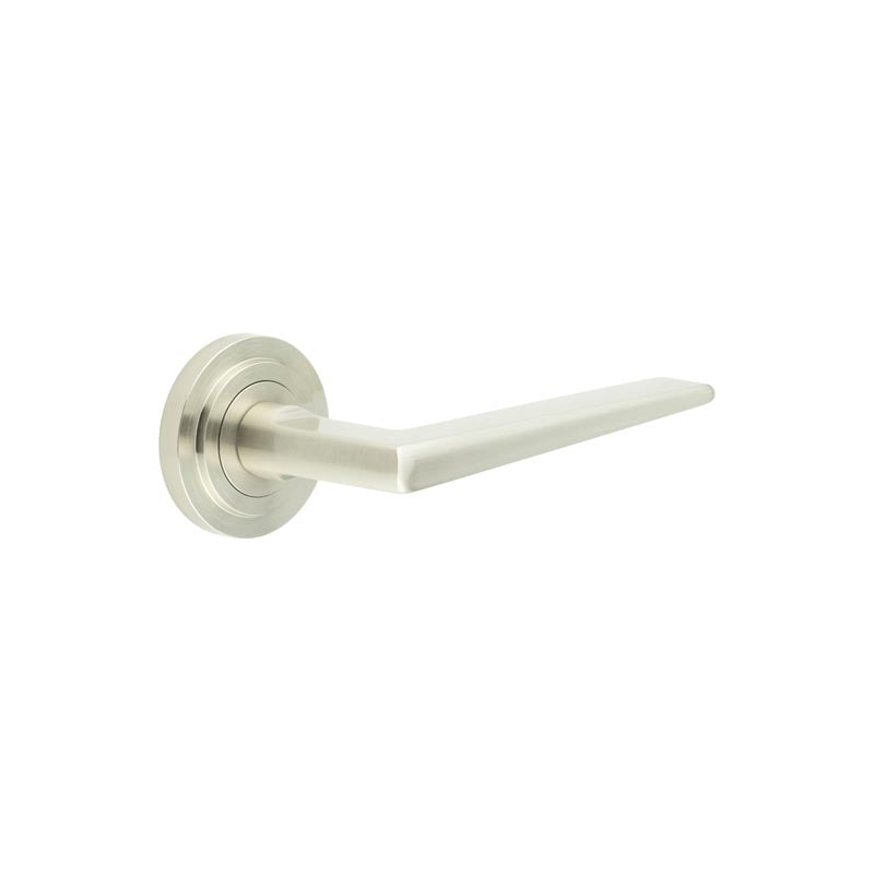 Mayfair Door Handle on Stepped Rose