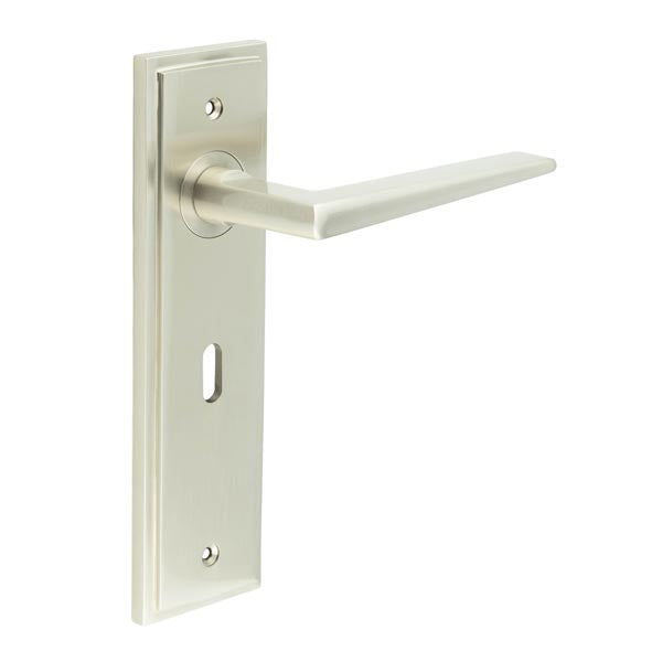 Mayfair Door Handle Lock Backplate