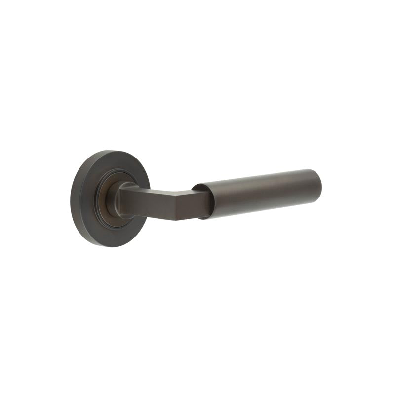 Westminster Door Handle on Plain Rose