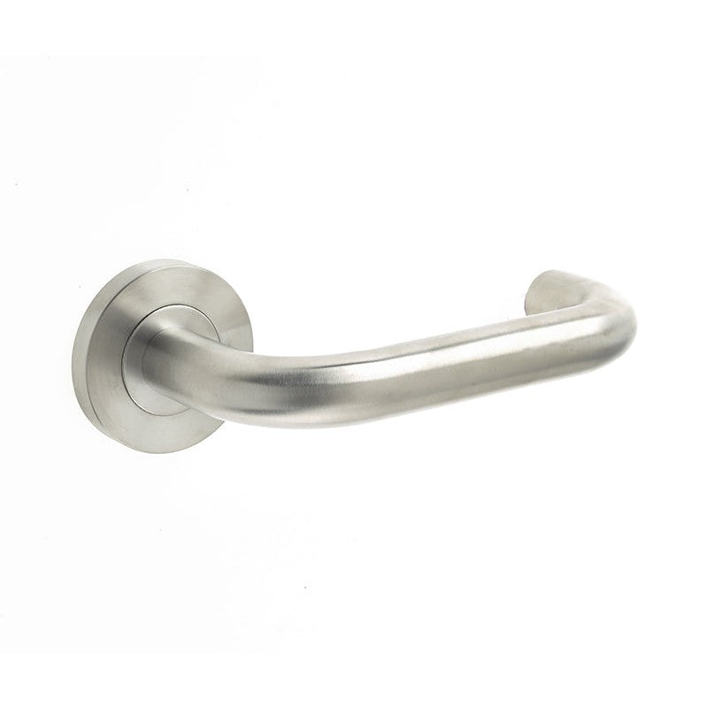 Orbit 19mm Door Handle on 8mm Sprung Rose Grade 304