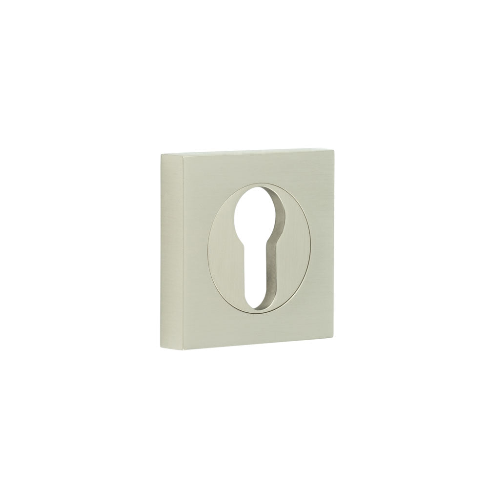 Burlington Euro Profile Escutcheons Square Plain Rose