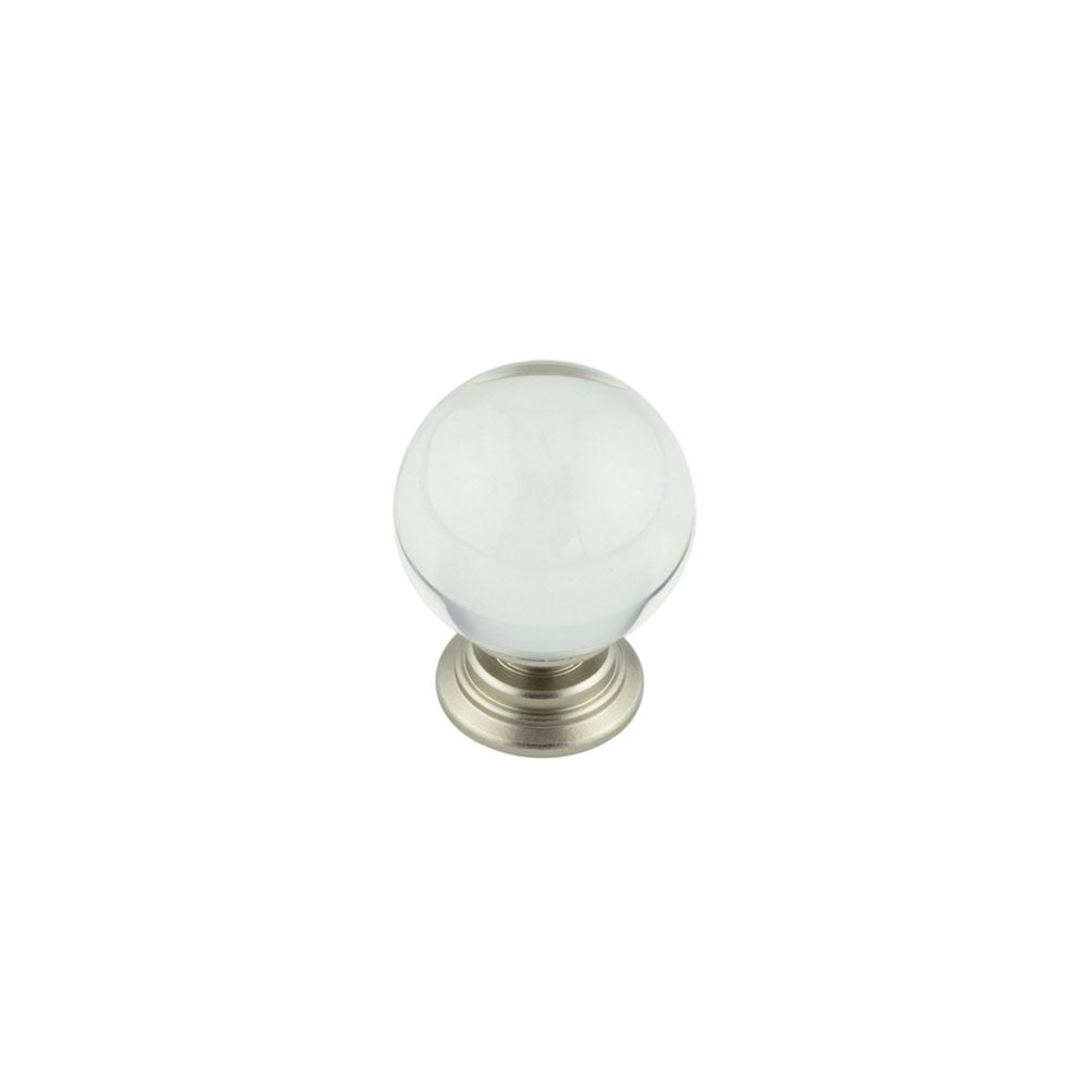 Clear Glass Cupboard Knob