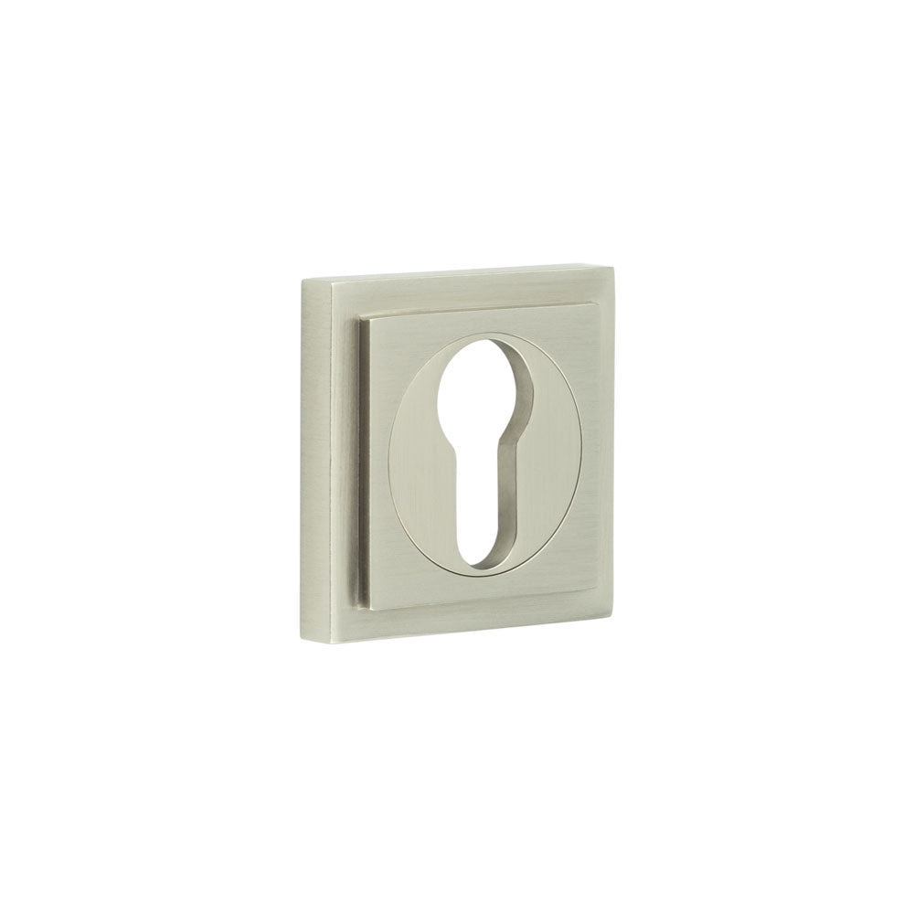 Burlington Euro Profile Escutcheons Square Stepped Rose