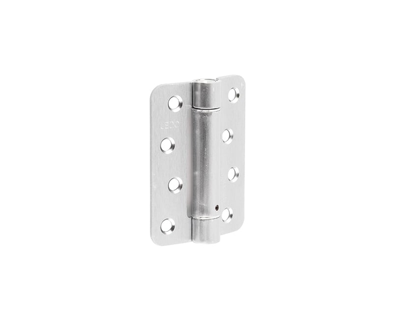 Jedo Steel Radiused Single Action Spring Hinges 102x76mm