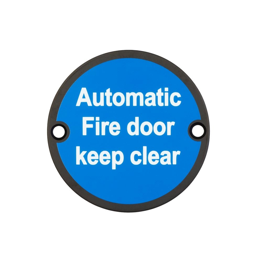 Stainless Steel Automatic Fire Door Keep Clear