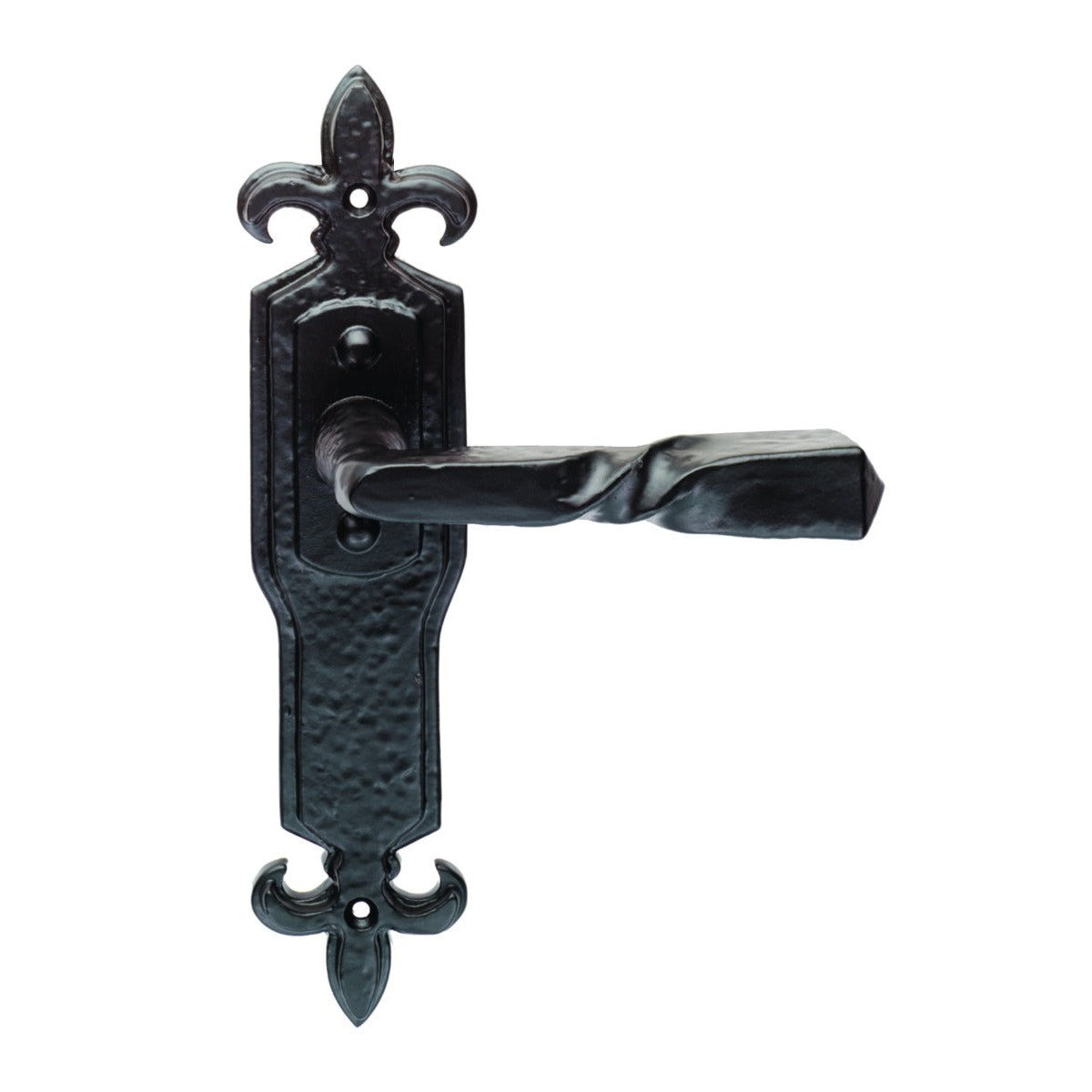Barley Twist Lever on Gothic Latch Backplate