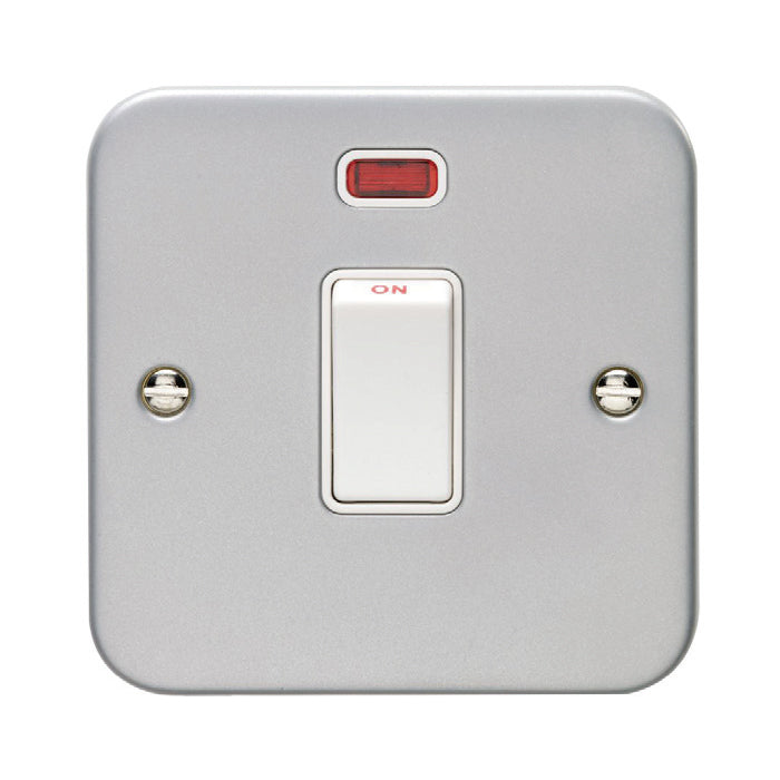 Utility 20Amp Switch With Neon Indicator - Grey