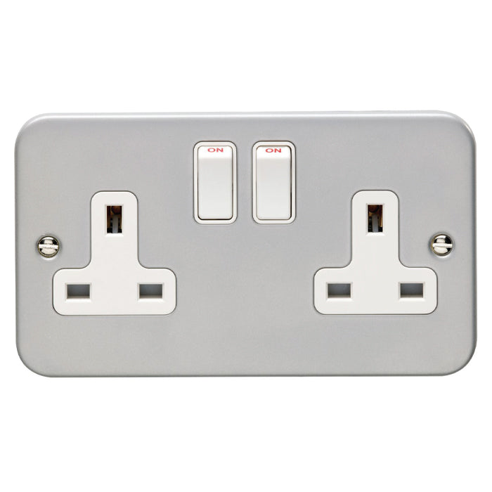 Utility 2 Gang Socket - Grey