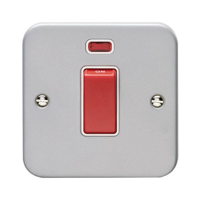 Utility 45Amp Switch With Neon Indicator - Grey