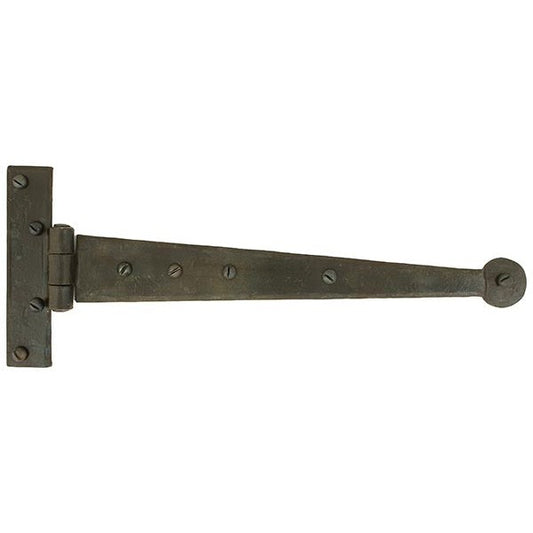 Beeswax 12" Penny End T Hinge (pair)