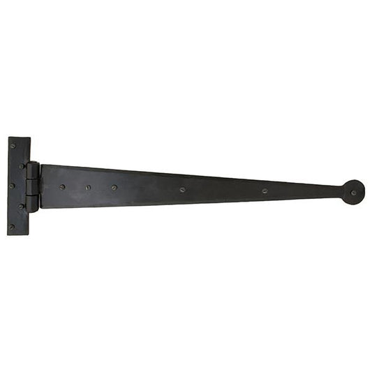 Black 22" Penny End T Hinge (pair)