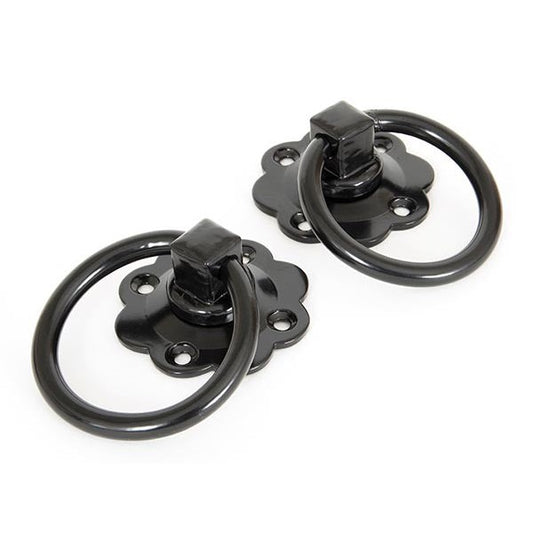 Black Ring Turn Handle Set