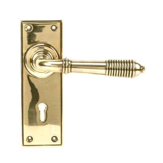 Reeded Lever Lock Set