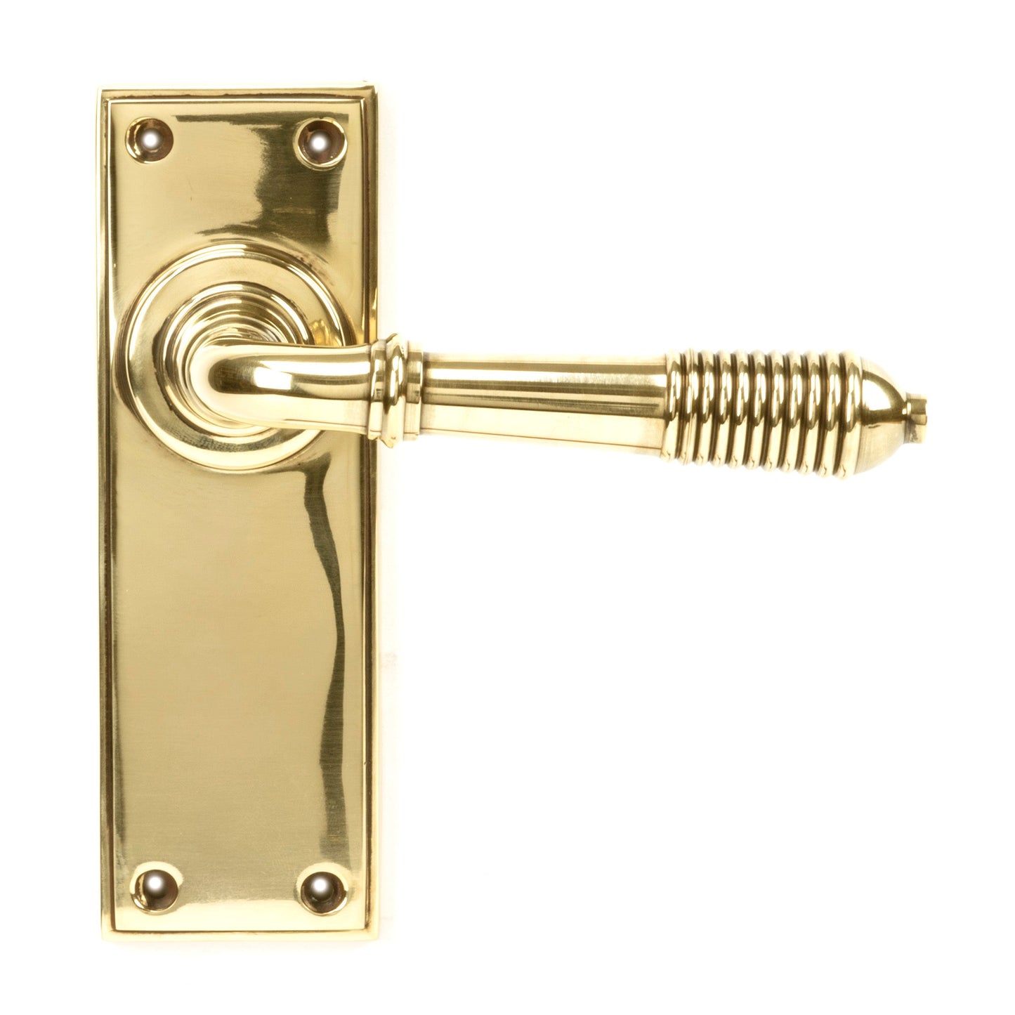 Reeded Lever Latch Set