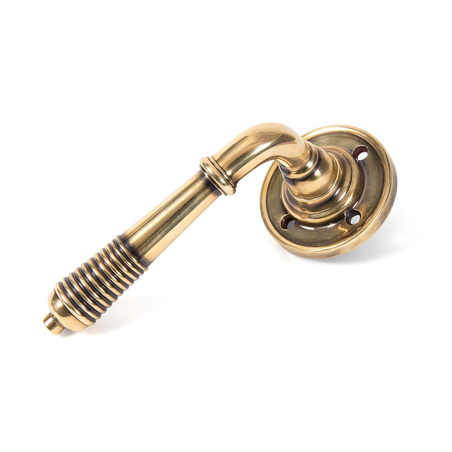Reeded Lever on Rose Set