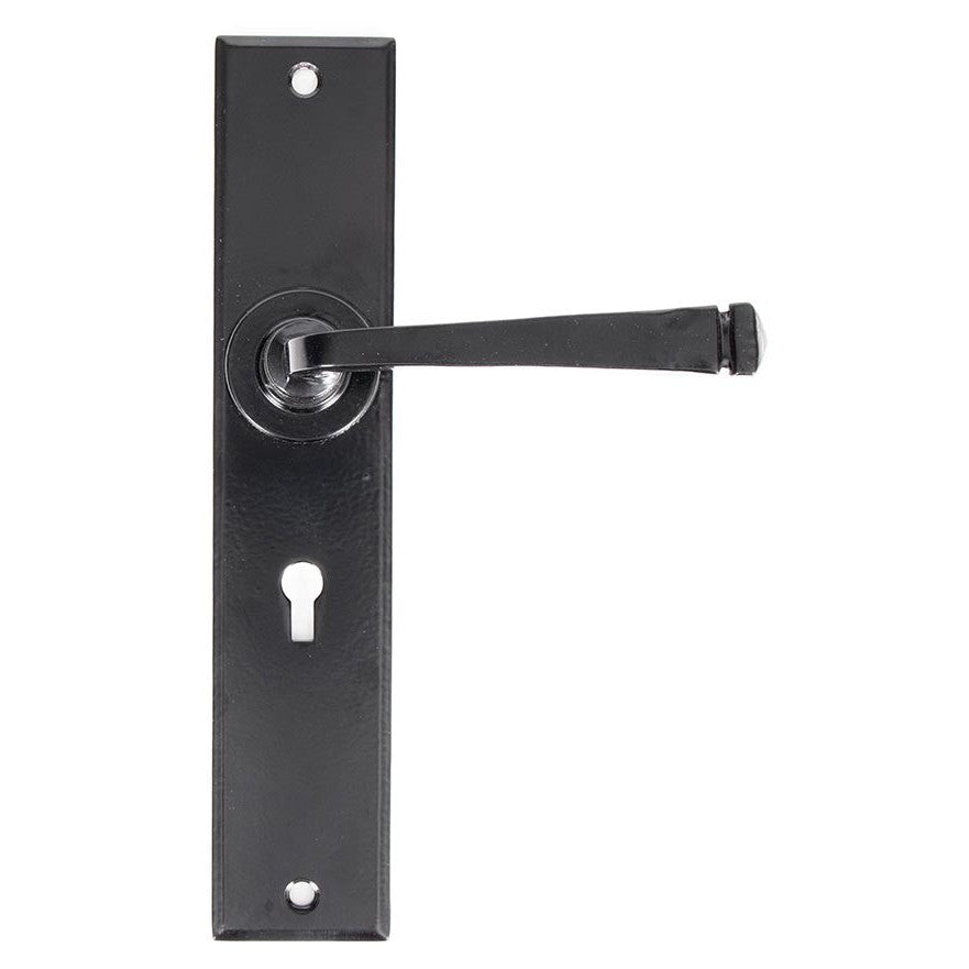 Black Large Avon Lever Lock Set