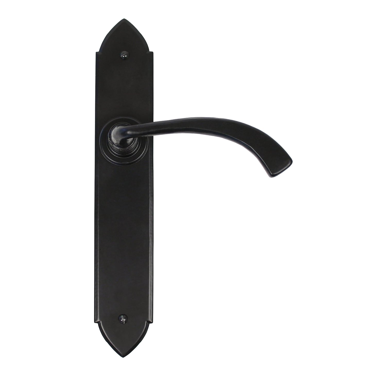 Gothic Curved Sprung Lever Latch Set