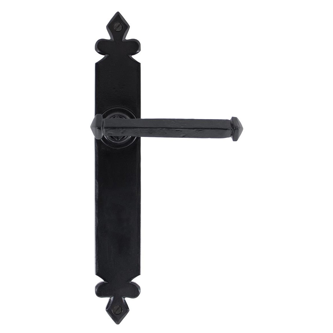 Black Tudor Lever Latch Set