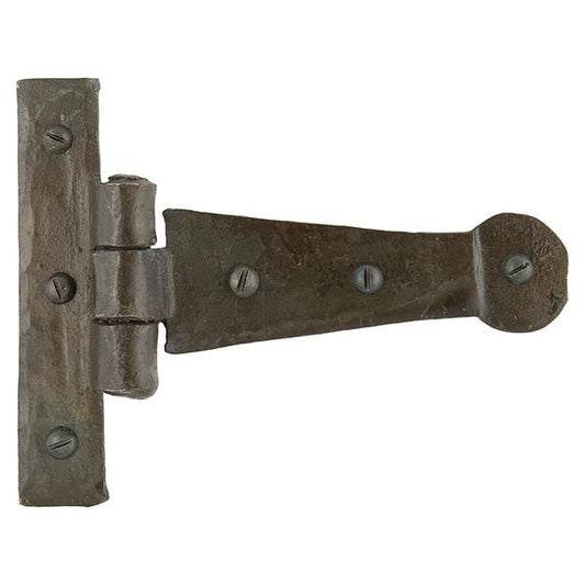 Beeswax 4" Penny End T Hinge (pair)