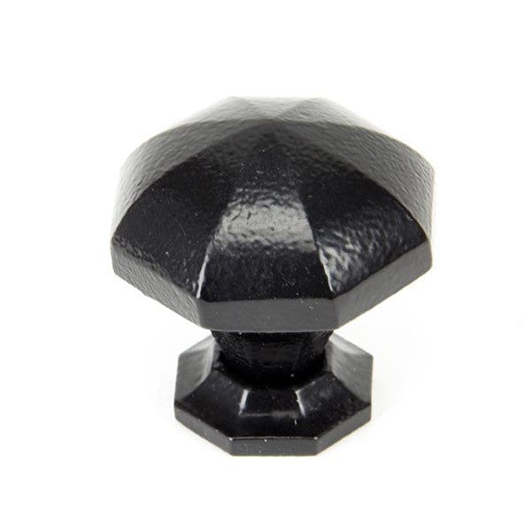 Black Octagonal Cabinet Knob - Large