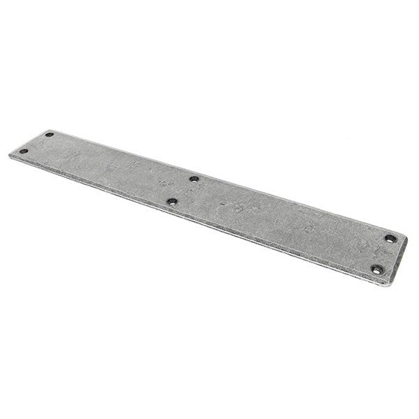 Pewter 400mm Plain Fingerplate