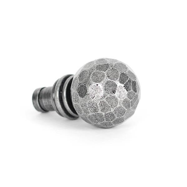 Pewter Hammered Ball Curtain Finial (pair)