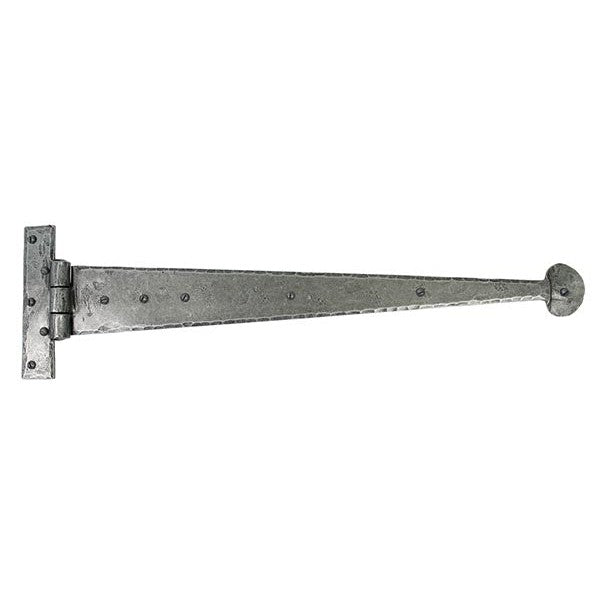 Pewter 22" Penny End T Hinge (pair)