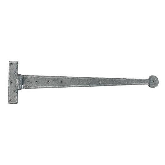 Pewter 18" Penny End T Hinge (pair)