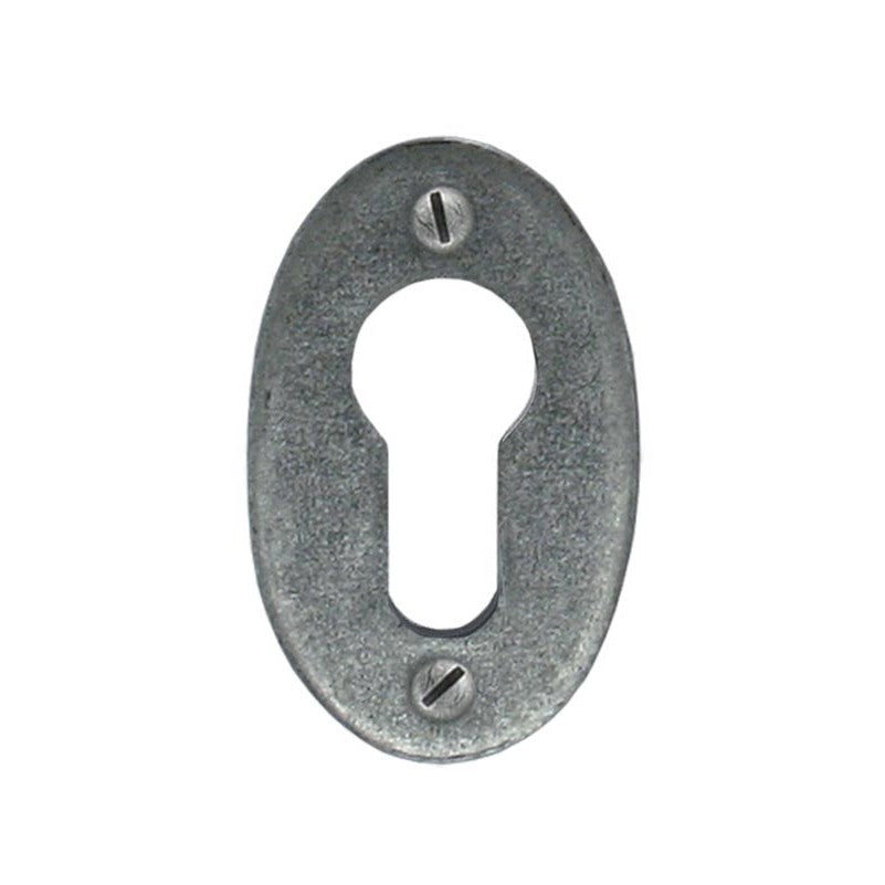 Pewter Oval Euro Escutcheon