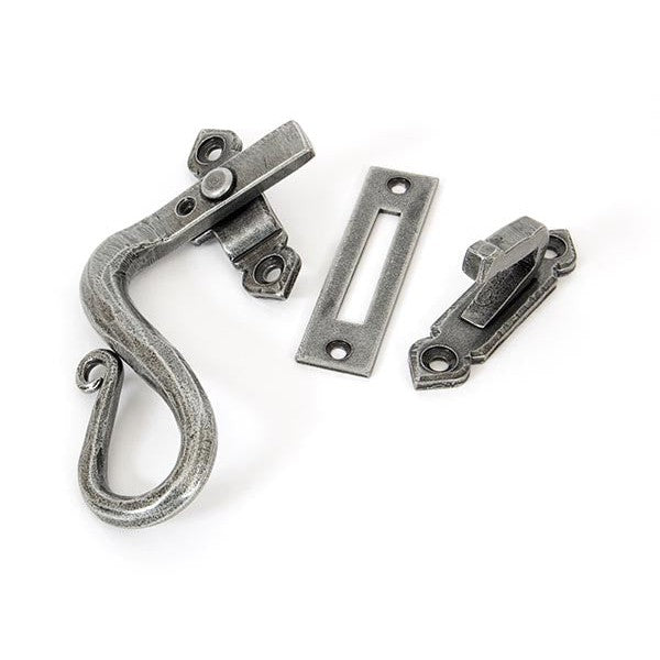 Pewter Locking Shepherd's Crook Fastener - LH