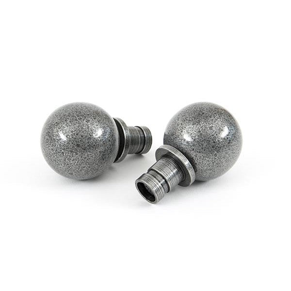 Pewter Ball Curtain Finial (pair)