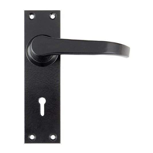 Black Deluxe Lever Lock Set