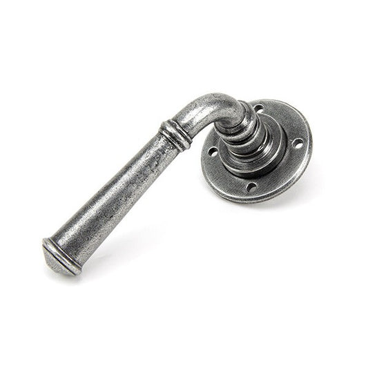 Pewter Regency Lever on Rose Set