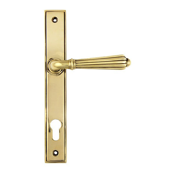 Aged Brass Hinton Slimline Lever Espag. Lock Set