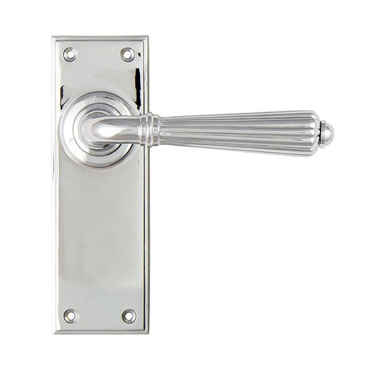 Polished Chrome Hinton Lever Latch Set